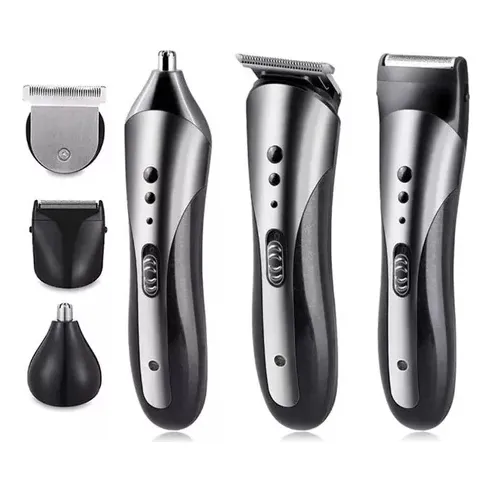 Maquina De Afeitar Kemei 3 En 1 Inalambrica Trimmer Shaver