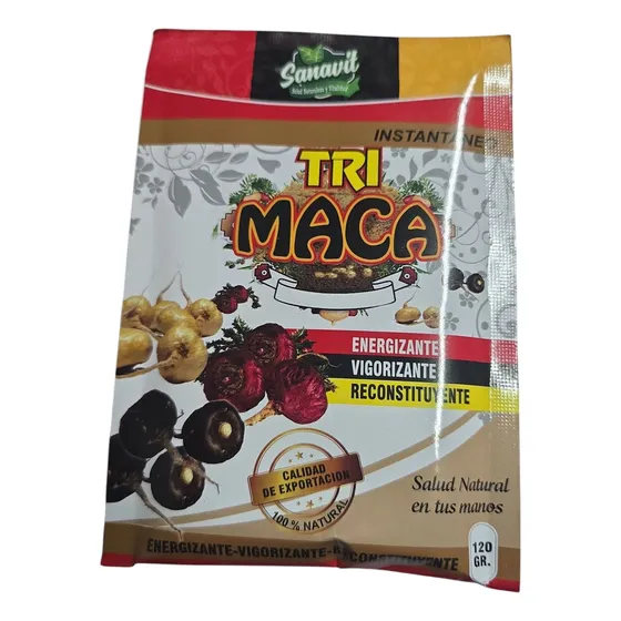 Tri Maca Negra,amarilla Y Roja Único