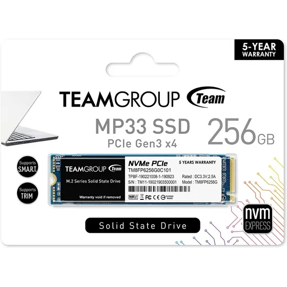 Disco Duro Solido Ssd | Mp33 256gb | M.2  Nvme