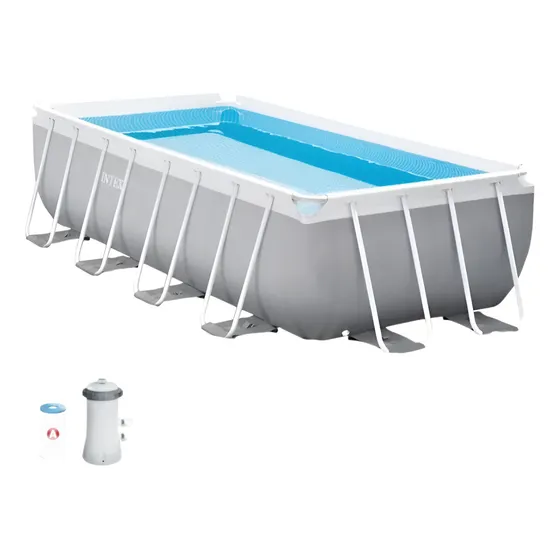 Piscina Intex Prism Frame Rectangular De 3500 Litros