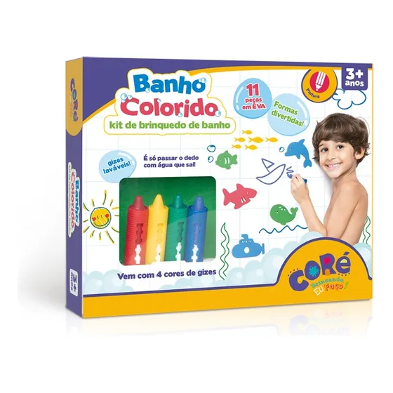 Kit De Atividades Banho Colorido 15 Peças Toyster Brinquedos