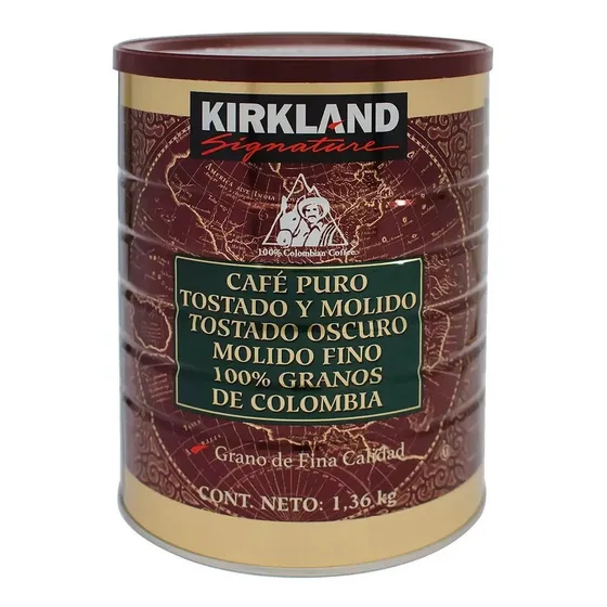 Café Molido Y Tostado Colombiano 1.36 Kg Kirkland Signature