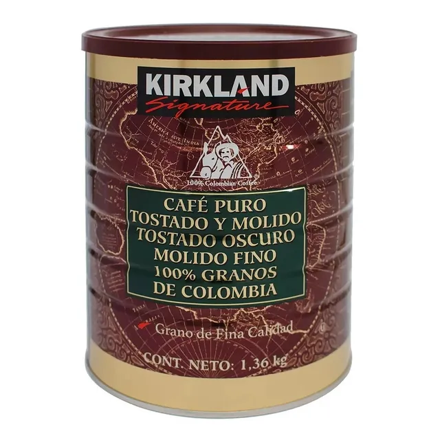 Café Molido Y Tostado Colombiano 1.36 Kg Kirkland Signature