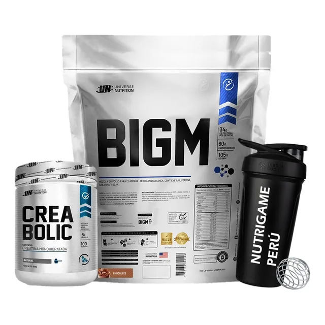 Pack Proteina Bigm 5kg + Creabolic 500gr  