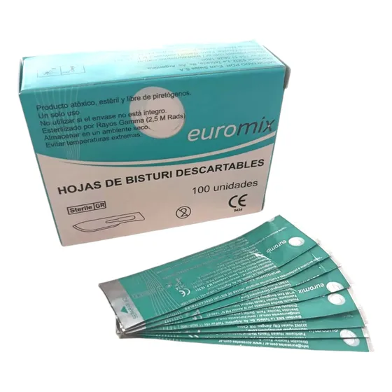 Hoja De Bisturi X100 Unidades Todas Las Medidas.
