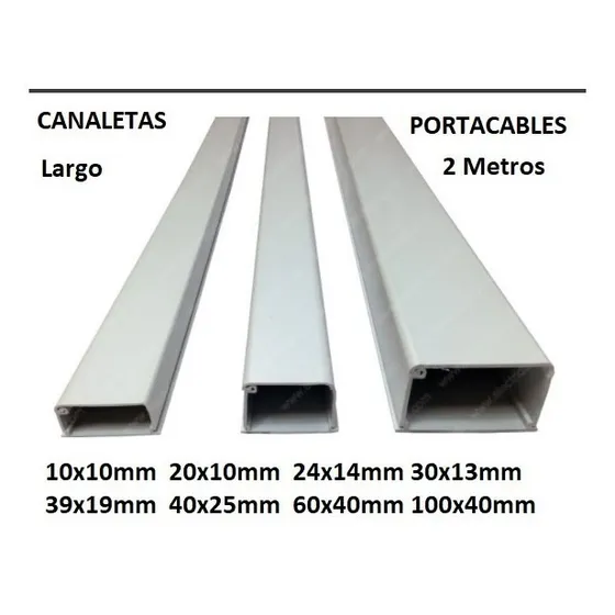 Canaleta Ranurada 2m 35cm X 50cm Blanco, Flexible Ajustable.