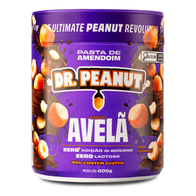 Pasta De Amendoim Dr Peanut - Sabor Avelã Em Pote De 600g Pasta De Amendoim Dr Peanut - Sabor Avelã Em Pote De 600g