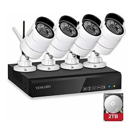 Security Camara System Wireless Outdoor Home 1080p 4channel