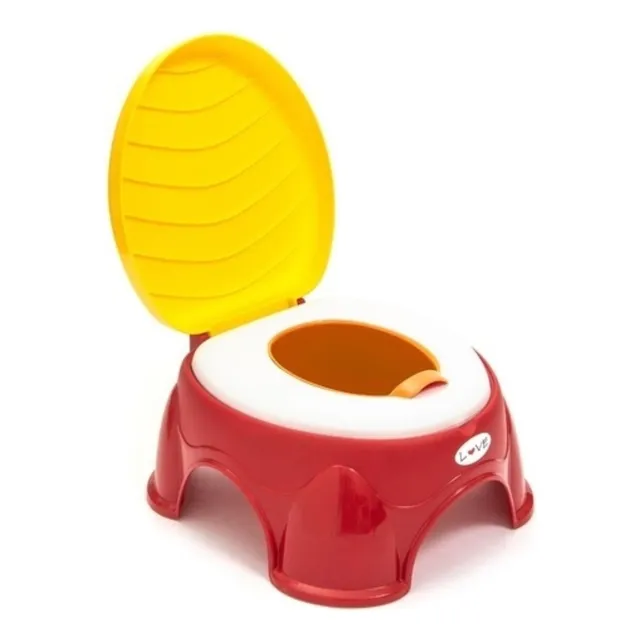 Pelelas Infantiles Love 3 En 1 Reductor Escalon Color Rojo Liso