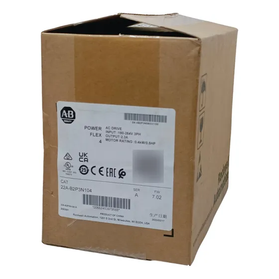 22a-b2p3n104 Allen-bradley Powerflex 4 Drive 0.5hp 180-264v