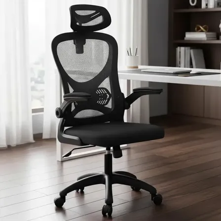 Cadeira Escritorio Ergonômica Estocasa Presidente Preta Giratória Reclinável