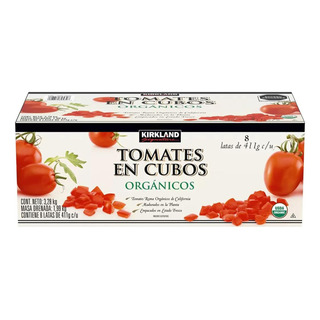 Tomates Orgánicos En Cubos Kirkland 8 Pack De 411g C/u Tomates Orgánicos En Cubos Kirkland 8 Pack De 411g C/u