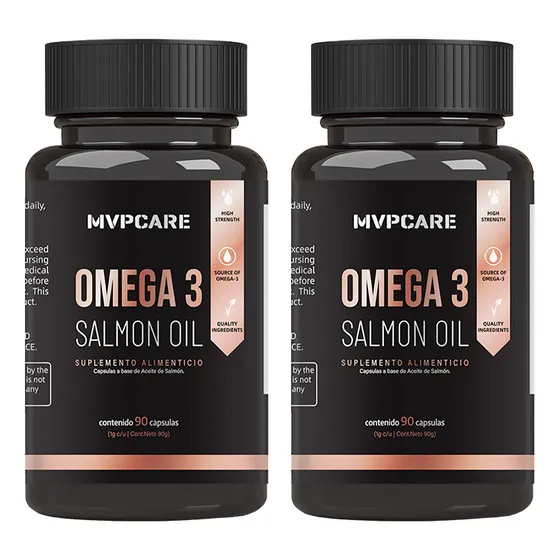 Omega 3 Calidad Superior 90 Cápsulas Mvpcare Omega 3 Capsulas Excelente Calidad 2pcs