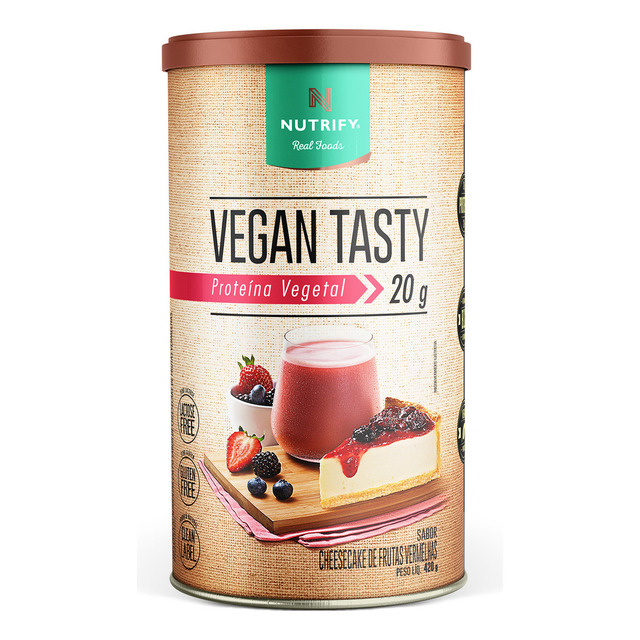 Proteína Vegan Tasty Frutas Vermelhas 420g Nutrify Proteína Vegan Tasty Frutas Vermelhas 420g Nutrify