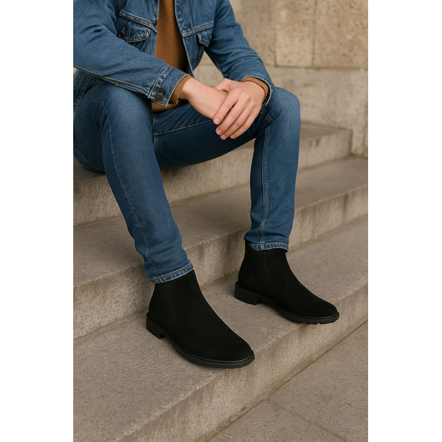 Bota Botina Masculina Chelsea Confortável E Macia Lançamento Bota Botina Masculina Chelsea Confortável E Macia Lançamento