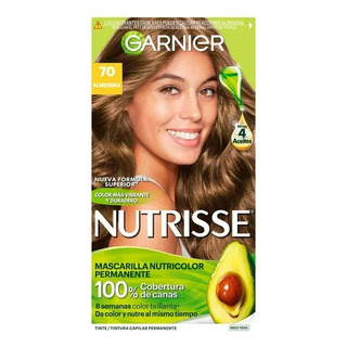 Tinte Para Cabello Garnier Nutrisse 70 Almendra Tinte Para Cabello Garnier Nutrisse 70 Almendra