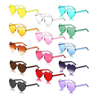 Toodoo 14 Pares De Gafas De Sol En Forma De Corazón Para Muj Toodoo 14 Pares De Gafas De Sol En Forma De Corazón Para Muj