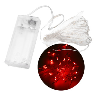 Guirnalda Luces Led Navideña Alambre 3m A Pilas Guirnalda Luces Led Navideña Alambre 3m A Pilas