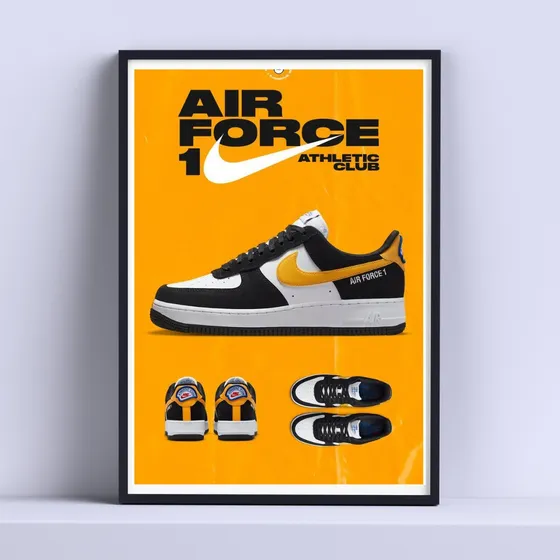 Cuadro Nike Air Force Athletic Club 30x40cm Listo P Colgar