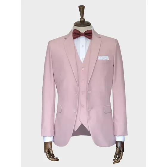 Traje Slim Masculino - Blazer + Pantalón - Vários Colores -