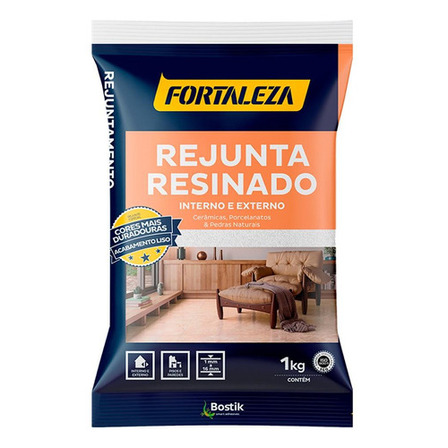 Rejunte Resinado P/ Porcelanatos Fortaleza 1kg- Marfim Rejunte Resinado P/ Porcelanatos Fortaleza 1kg- Marfim