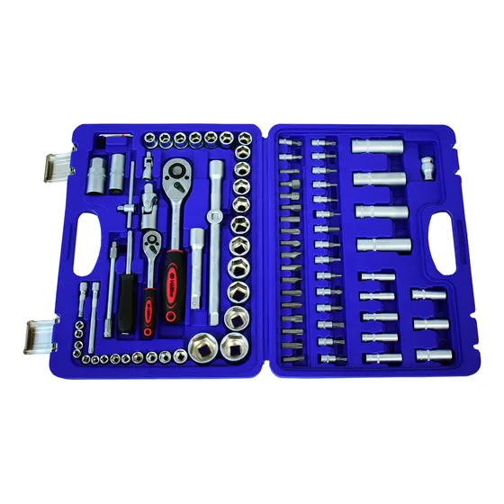 Kit Caja 94 Pcs Herramientas Llaves Tubos Puntas