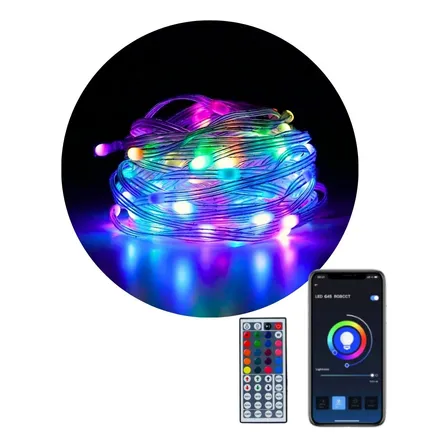 Pisca Pisca Led Natal 10m Bluetooth 6 Funções Prova D' Água Luvinco