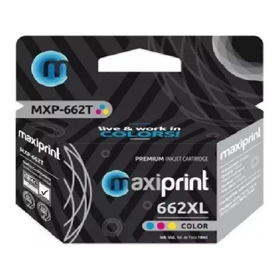 Cartucho De Tinta Compatible Hp 662 Xl Color Cz106al
