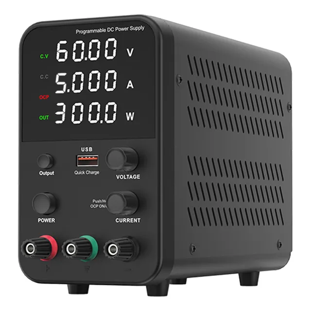 Fuente De Alimentación Dc Variable De 60 V 5 A Con Pantalla 
