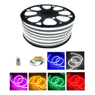 Manguera Neón Flex Rgb 15 Mt Resistente Al Agua Conector Inc Manguera Neón Flex Rgb 15 Mt Resistente Al Agua Conector Inc