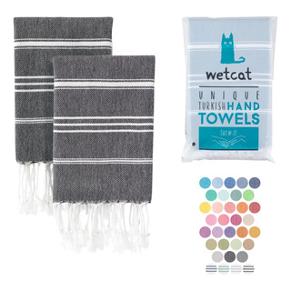 Wetcat Toallas De Mano Turcas Con Lazo Para Colgar (20 X 30) Wetcat Toallas De Mano Turcas Con Lazo Para Colgar (20 X 30)