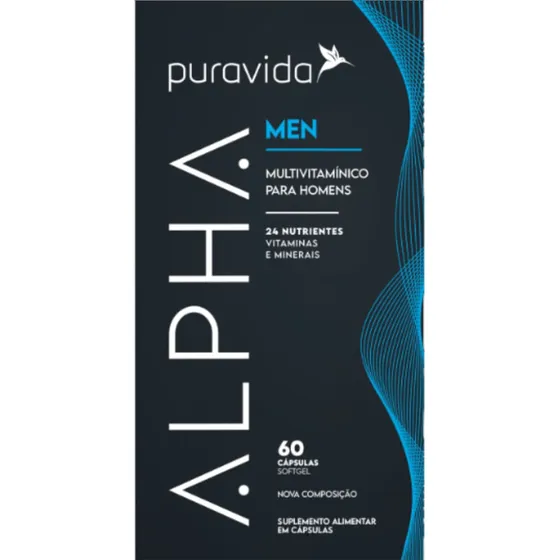 Alpha Men Multivitamínico Puravida 60 Cápsulas