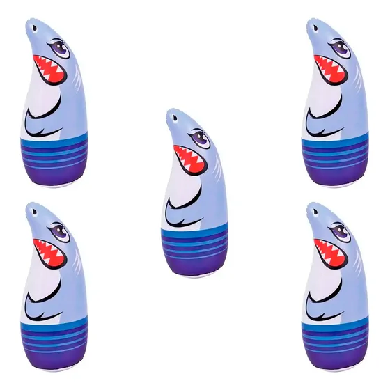 Pack X5 Muñecos Inflables Animal Involcables Pileta 57168