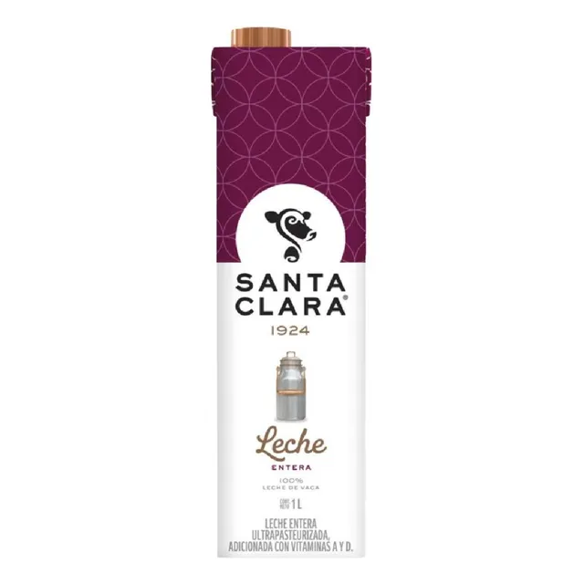 Leche Uht Santa Clara Entera 1L