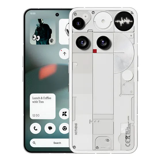 Nothing Phone (3) 16gb Ram 512gb Rom Teléfono 5g Smartphone Snapdragon 8s Gen 4 Pantalla 6.67'' 120hz 4500nits 50mp Triples Cámaras Ip68 Esim Nfc Color Blanco