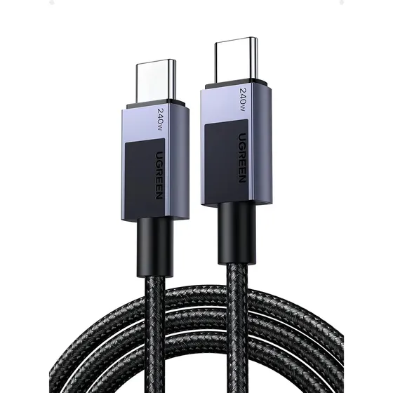 Ugreen Cable Usb-c A Usb-c Carga Rápida 240w 2m L513 - 45068 Color Plateado | Cuotas sin interés