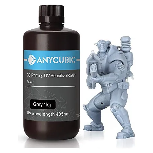 Resina De Impresora 3d De Curado Uv 405nm Sla Gris 1kg
