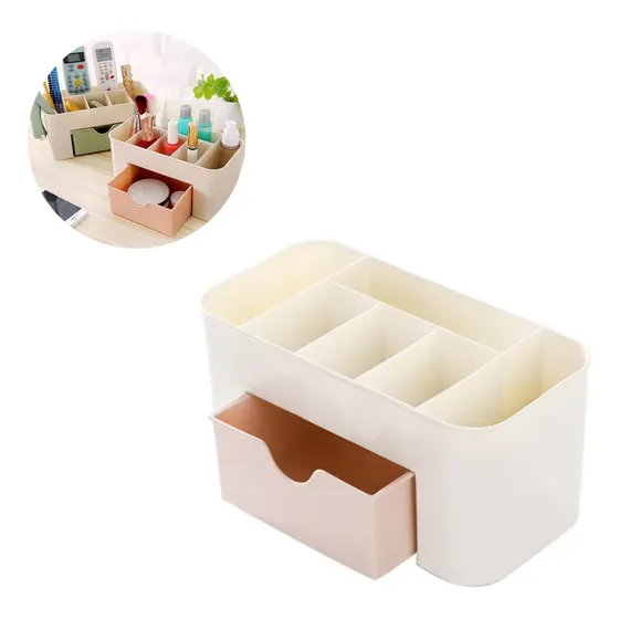 Organizador Maquillaje Cajon Mesa Manicuria Cosmetica Oms