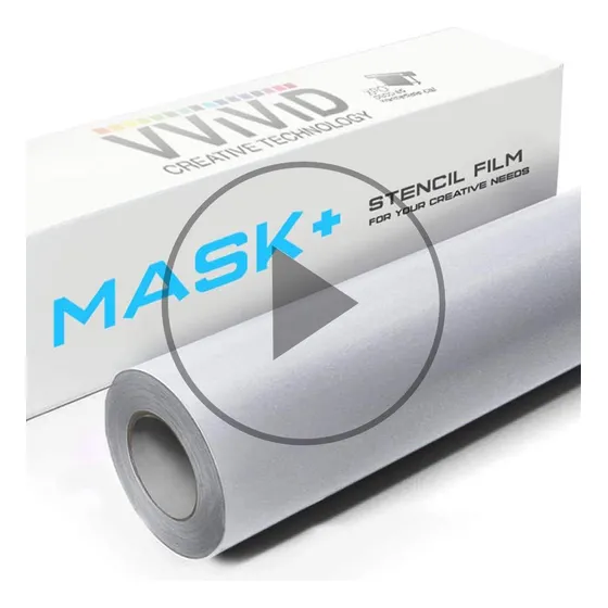 Vvivid Plantilla De Vinilo Transparente Mate Para Enmascarar