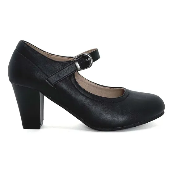 Zapato Fiesta Mujer Taco Medio- Zapato Huaso Fiestas Patria