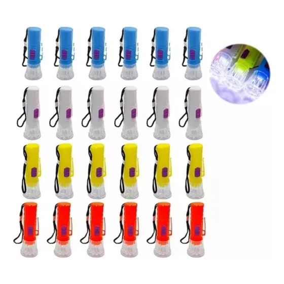 Linterna Lampara Luz Led Portatil Mayoreo Economica 24 Pcs