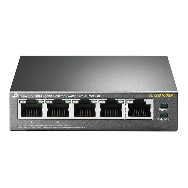 Conmutador concentrador TP-Link 05p TL-SF1005p 10/100 4p Poe