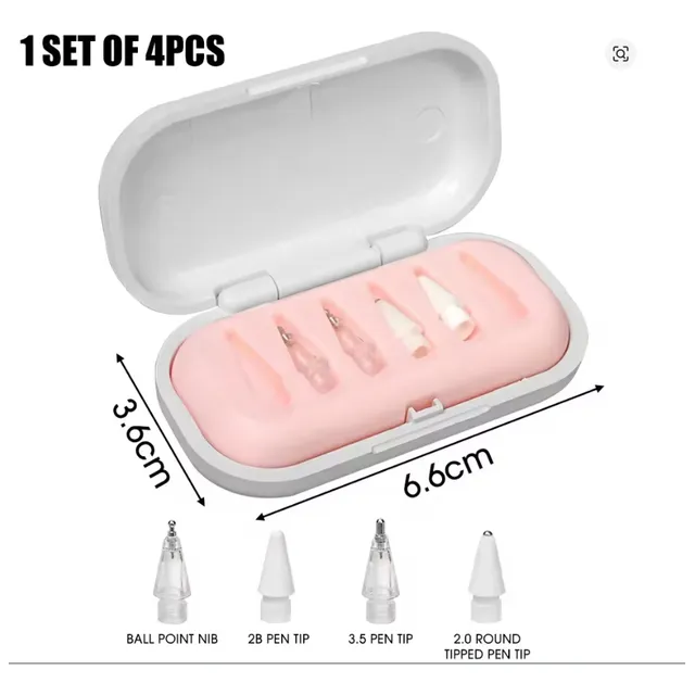 Set Puntas Repuesto Kit X4 En Caja Apple Pencil 1/2 Pro Usbc