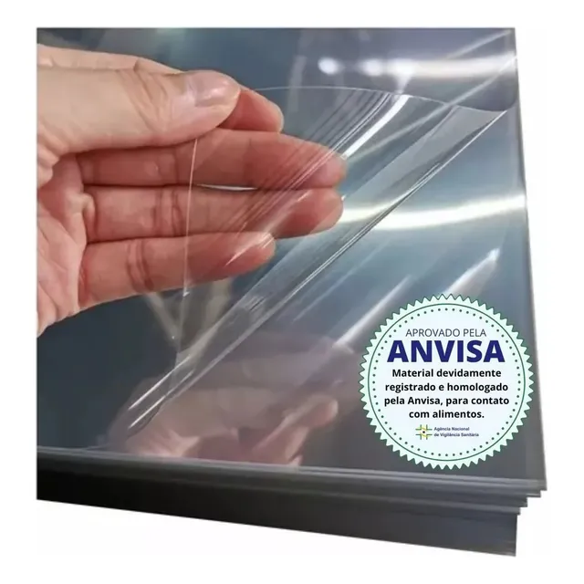 100 Folhas De Acetato Pet Transparente A4 21x30 Cm 0,20 Esp