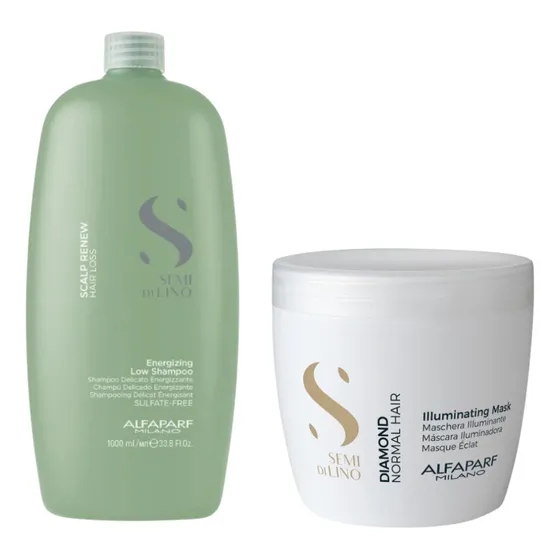 Alfaparf Semi D.l Energizing Shampoo 1l + Diamond Mak 500ml