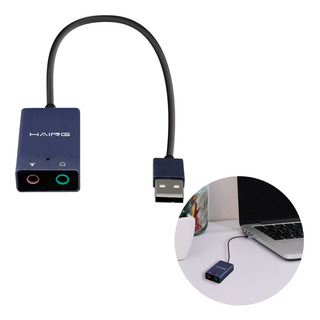Tarjeta De Sonido Convertidor A 3.5 Mm Slim Company Cable Adaptador De Audio Usb Tipo A Para Audífonos Y Micrófono Tarjeta De Sonido Convertidor A 3.5 Mm Slim Company Cable Adaptador De Audio Usb Tipo A Para Audífonos Y Micrófono