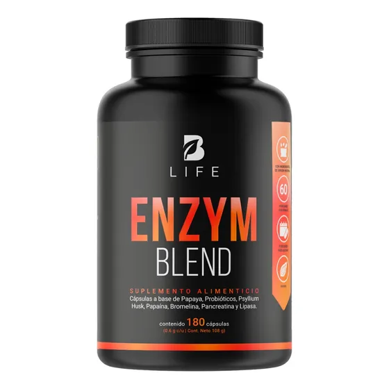 Enzimas Digestivas 180 Cáps 20 Billones Probioticos B Life