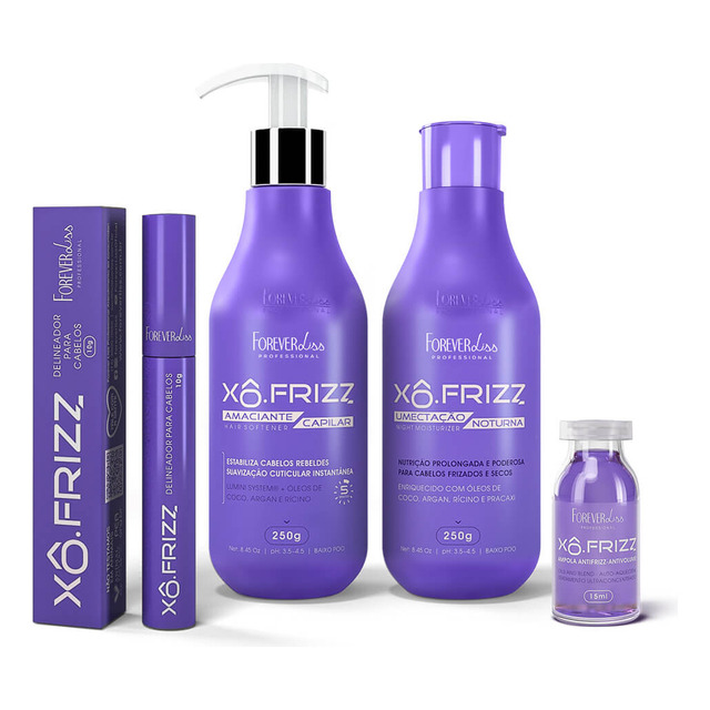 Kit Xô Frizz Completo Forever Liss Kit Xô Frizz Completo Forever Liss