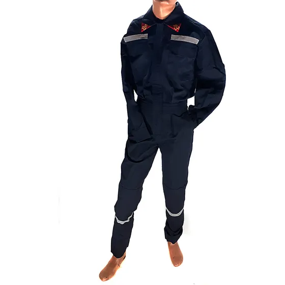 Overol Mameluco De Bombero Azul Tela Ripstop Con Reflectivo