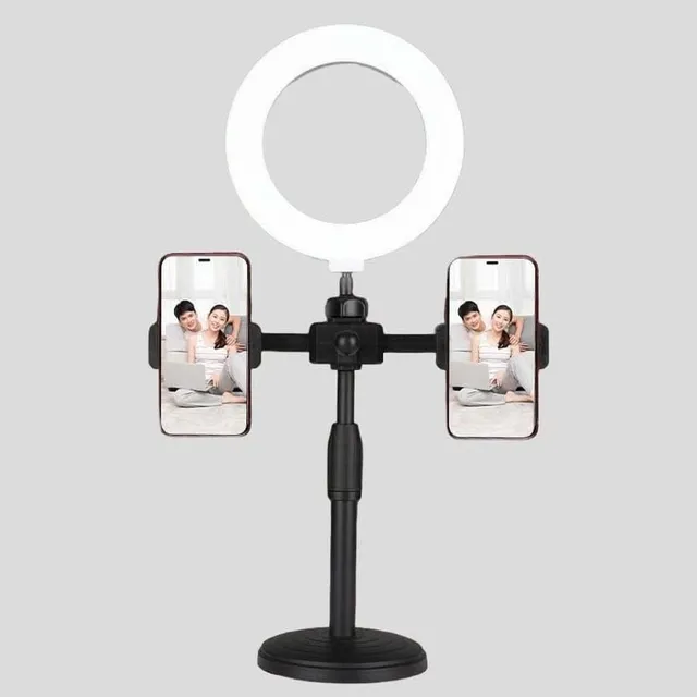Soporte Extensible Portátil De Disco Redondo Doble Telefono
